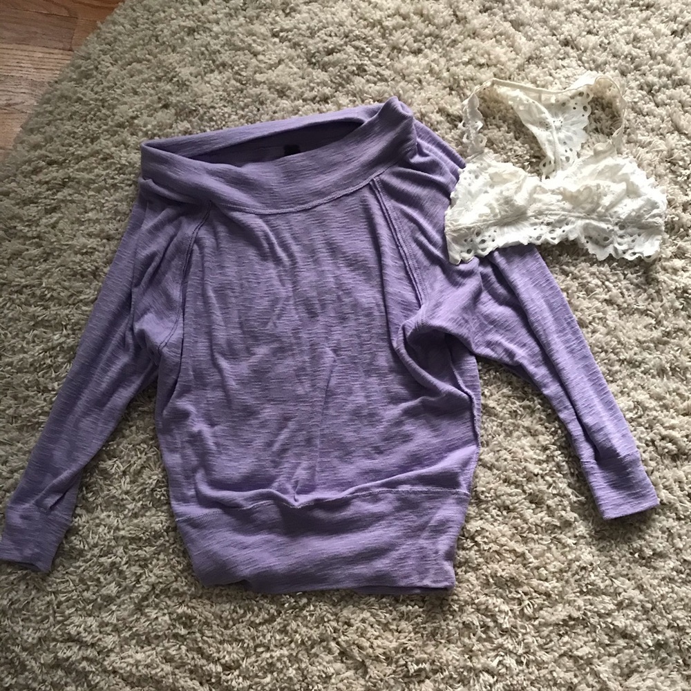 Bundle this slouchy free people top w/ arie lace!